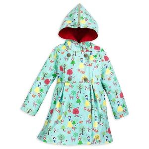 Disney Store Snow White Raincoat Girls Size 5/6 Hooded Princess NWOT